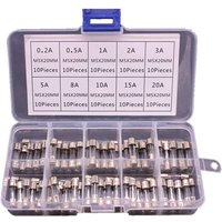 100 Glassicherungen 5x20mm im Karton Sicherung 0,2A 20A- Dolaso von DOLASO
