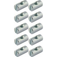 Dolaso - 10x Montagebeschlag Gewinde M6 x Länge 20mm x 10mm Chromstahl Mutter Verbinder Holzmöbel Babybett Kinderbett Tisch Stuhl Schrank Regal Dolaso - 10x Montagebeschlag Gewinde M6 x Länge 20mm x 10mm Chromstahl Mutter Verbinder Holzmöbel Babybett Kinderbett Tisch Stuhl Schrank Regal von DOLASO