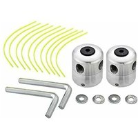 Dolaso - 2er-Pack Universal-Aluminium-Freischneiderkopf, doppelter Nylon-Fadenkopf, Spulenfaden-Freischneider-Zubehör von DOLASO