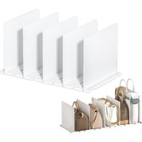 5 Regalteiler, Handtaschenaufbewahrungsteiler, verstellbare Kleiderschrankteiler, Kleiderschrankteiler zum Organisieren von Kleidung, ABS-Trennwände, 5 Regalteiler, Handtaschenaufbewahrungsteiler, verstellbare Kleiderschrankteiler, Kleiderschrankteiler zum Organisieren von Kleidung, ABS-Trennwände, von DOLASO
