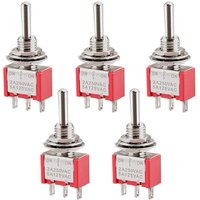 5 Stück MTS-103 on-off-on spdt Miniatur-Wippschalter 3Pin 2A 250V 5A 120V von DOLASO