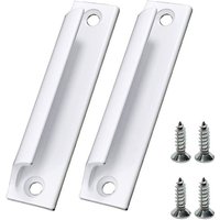 Dolaso - 2 Stück weißer Schiebetürgriff, Möbelgriff aus Aluminiumlegierung, Fenstergriff mit Schrauben von DOLASO