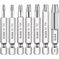 DOLASO 7-teiliges Schraubenausdreher-Set, Bohreraufsätze für beschädigte Bolzen oder Schrauben, Ausdreher-Entfernungswerkzeug, einfaches Entfernen, von DOLASO