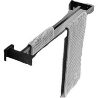 DOLASO Mattschwarzer Handtuch-Doppelstangen-Handtuchhalter Wandhalterung Edelstahl 2 Stangen Badezimmerregal Badezimmerzubehör (Größe: 40 cm) von DOLASO