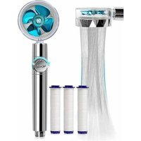 Dolaso - Clearance Handbrause, wassersparender Anti-Kalk-Duschkopf, Hochdruck-Propeller-Duschkopf, dreistufiges Filterfiltersystem mit 3 von DOLASO