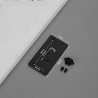 Schrankscharnier-Reparaturplatte mit Loch, 8 Stück Reparatur-Halterungsplatten, einfache Installation mit 48 Schrauben, Scharnier-Reparatur-Set für von DOLASO