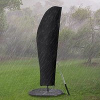Schutzhülle für großen Offset-Sonnenschirm 3 x 4 m mit Teleskopstange, wasserdichte Anti-UV-Garten-Sonnenschirm-Abdeckung von DOLASO