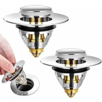 Dolaso - Universeller Pop-Up-Abfluss für Waschbecken, 2 Stück Anti-verstopfter Abflussfilter, Badewannenabfluss aus Edelstahl und reinem Kupfer, Dolaso - Universeller Pop-Up-Abfluss für Waschbecken, 2 Stück Anti-verstopfter Abflussfilter, Badewannenabfluss aus Edelstahl und reinem Kupfer, von DOLASO