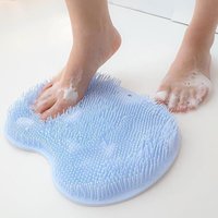 Duschfußbürste, Duschfußwäscher mit rutschfesten Saugnäpfen, Duschfußwäscher, ein beruhigendes und entspannendes Massagepad zum Reinigen und von DOLASO