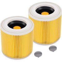Dolaso - Kartuschenfilter für Kärcher WD3 Premium Wd2 Wd3 Wd3P Mv2 Mv3 2 Stück WD3 Filter – Ersatzfilter für Kärcher Staubsauger 6.414-552.0/64145520 von DOLASO