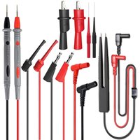 Messleitungssatz, 14-in-1-Messleitung für elektrische Multimeter mit Krokodilklemmen, Prüfspitze, Bananenstecker, Multimeterkabel für Spannungsprüfer von DOLASO