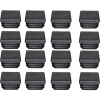 Dolaso - Promotion, Kunststoffkappe 40 x 40 mm, schwarzes Vierkantrohr, Endkappe, Kunststoff-Endkappen, Blindkappen für Trampolin-Möbelfüße, 16 Stück Dolaso - Promotion, Kunststoffkappe 40 x 40 mm, schwarzes Vierkantrohr, Endkappe, Kunststoff-Endkappen, Blindkappen für Trampolin-Möbelfüße, 16 Stück von DOLASO