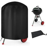 Runde Outdoor-Grillabdeckung, BBQ-Schutzabdeckung, Anti-UV-/Anti-Wasser-Abdeckung, 210D Oxford, Ø61 x 72 cm, Abdeckung passend für die meisten Grills von DOLASO