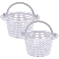 Dolaso - Runder Korb für oberirdischen Poolskimmer, mit Griff zum einfachen Entfernen, 2er-Pack – Durchmesser 16 cm – Weiß Dolaso - Runder Korb für oberirdischen Poolskimmer, mit Griff zum einfachen Entfernen, 2er-Pack – Durchmesser 16 cm – Weiß von DOLASO