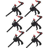 Dolaso - Set mit 6 Schnellzwingen für Holzbearbeitung, zum Basteln, Basteln und Holz von DOLASO