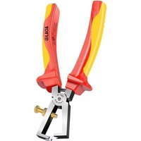 VDE-Abisolierzange, 6 Zoll, 1000 V, isolierte Abisolierzange mit GS, flammhemmend, hochtemperaturbeständig, Crimpzange, Seildraht-Kabelschneider, von DOLASO