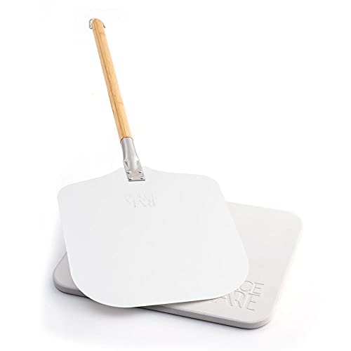 DOLCE MARE Pizza Stone Rectangular Alu-Peel White von DOLCE MARE