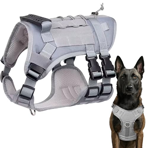 DOLCEPAW Antizuggeschirr mit Griff, Hundegeschirr für Mittelgroße Hunde, No Pull, Anti-Zieh Hundegeschirr, Mittelgroße Hunde, Einstellbar, Sicherheitsgeschirr, Brustgeschirr mit Griff, Zugstopp von DOLCEPAW