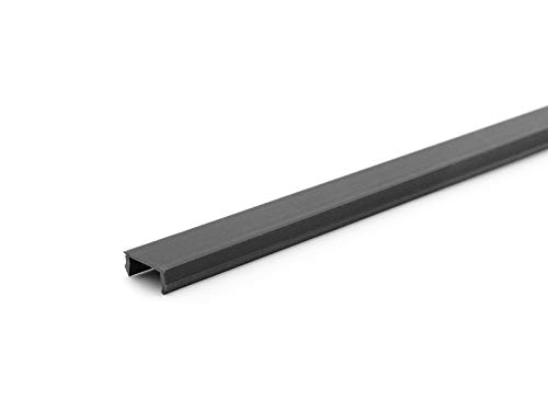 Abdeckprofil schwarz B-Typ Nut 8, Länge 0.5m von DOLD Mechatronik