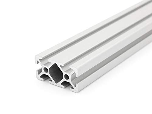 Aluminiumprofil 20x40L I-Typ Nut 5 (leicht), silber eloxiert. Aluminium Profil 20x40 Alu Profil 20 x 40 Montage- Systemprofil - Standardlänge 100mm von DOLD Mechatronik