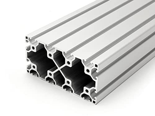Aluminiumprofil 60x120L I-Typ Nut 6 (leicht), silber eloxiert. Aluminium Profil 60x120 Alu Profil 60 x 120 Montage- Systemprofil - Standardlänge 100mm von DOLD Mechatronik