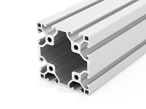 Aluminiumprofil 60x60L I-Typ Nut 6 (leicht), silber eloxiert. Aluminium Profil 60x60 Alu Profil 60 x 60 Montage- Systemprofil - Standardlänge 2000mm von DOLD Mechatronik