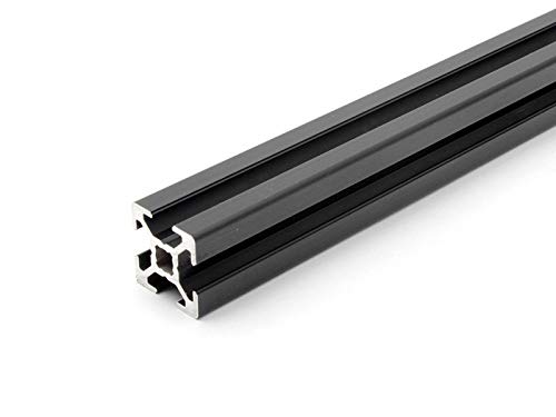 Aluminiumprofil schwarz 20x20L B-Typ Nut 6 (leicht). Aluminium Profil 20x20 Alu Profil 20 x 20 Montage- Systemprofil 1180mm von DOLD Mechatronik