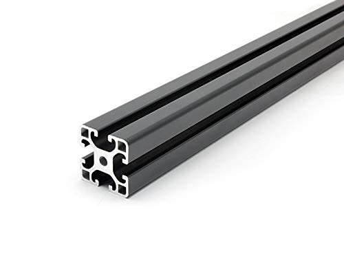 Aluminiumprofil schwarz 40x40L I-Typ Nut 8 (leicht). Aluminium Profil 40x40 Alu Konstruktionsprofil Montageprofi Systemprofil 40 x 40 I - Länge: 3000mm von DOLD Mechatronik
