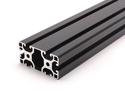Aluminiumprofil schwarz 40x80L I-Typ Nut 8 (leicht). Aluminium Profil 40x80 Alu Profil 40 x 80 Montage- Systemprofil 250mm von DOLD Mechatronik