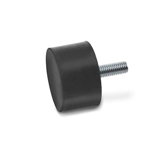 Anschlagpuffer, Schraube M4x10, Ø15mm, Höhe 15mm, Härte 55 von DOLD Mechatronik