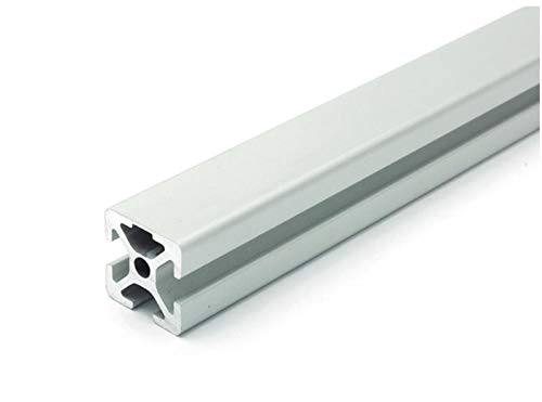 Design-Aluminiumprofil 20x20L 1 Nut verdeckt I-Typ Nut 5 (leicht), silber eloxiert. Aluminium Profil 20x20 Alu Profil 20 x 20 Systemprofil 210mm von DOLD Mechatronik