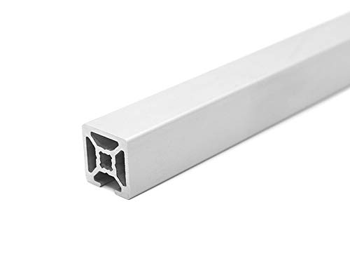Design-Aluminiumprofil 20x20L 3 Nuten verdeckt B-Typ Nut 6 (leicht), silber eloxiert. Aluminium Profil 20x20 Alu Profil 20 x 20 Systemprofil 550mm von DOLD Mechatronik
