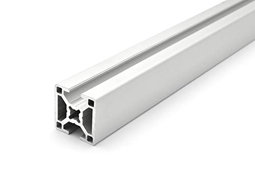 Design-Aluminiumprofil 30x30L 2 Nuten verdeckt 180 Grad B-Typ Nut 8 (leicht), silber eloxiert. Aluminium Profil 30x30 Alu Profil 30 x 30 1500mm von DOLD Mechatronik