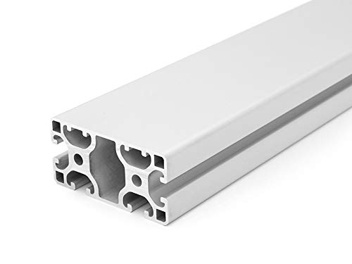 Design-Aluminiumprofil 40x80L 2 Nuten verdeckt I-Typ Nut 8 (leicht), silber eloxiert. Aluminium Profil 40x80 Alu Profil 40 x 80 Montage- Systemprofil - Standardlänge 1000mm von DOLD Mechatronik