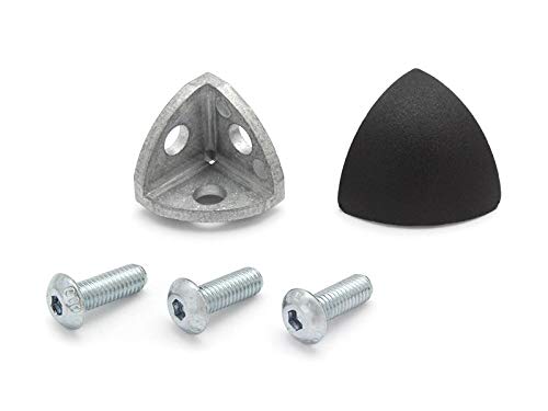 Eckwinkel 20 I-Typ Nut 5 inkl. Befestigungssatz und Abdeckkappe rund Eckwinkel 20 I-Typ Nut 5 inkl. Befestigungssatz und Abdeckkappe rund von DOLD Mechatronik