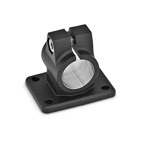 Flansch-Klemmverbinder, Bohrung 30mm / schwarz strukturmatt von DOLD Mechatronik