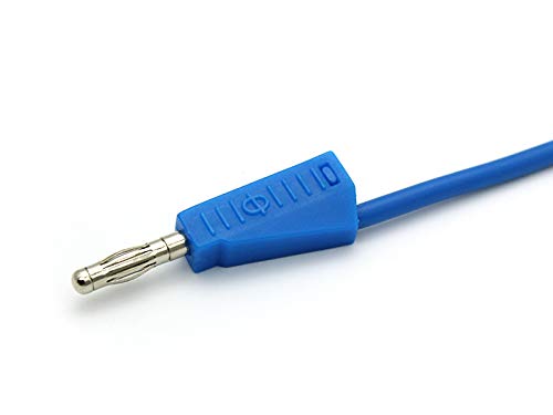 Messleitung, Laborkabel mit stapelbaren 4mm Bananensteckern 0,5 Meter 1qmm JBF, blau Messleitung, Laborkabel mit stapelbaren 4mm Bananensteckern 0,5 Meter 1qmm JBF, blau von DOLD Mechatronik