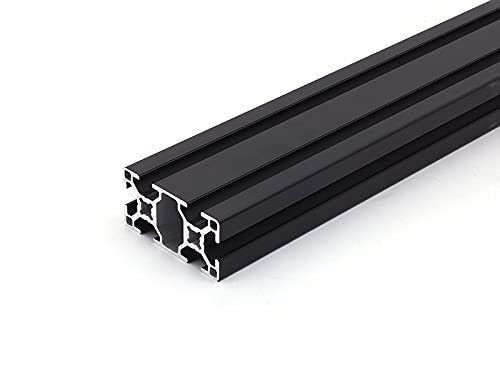 Aluminiumprofil schwarz 30x60L B-Typ Nut 8 (leicht). Aluminium Profil 30x60 Alu Profil 30 x 60 Montage- Systemprofil 2440mm von DOLD Mechatronik