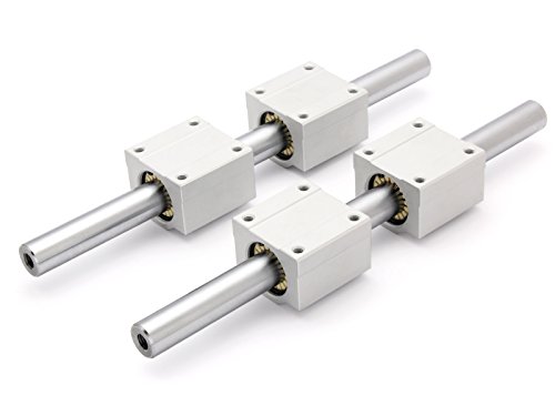 SET: 2x Vollkunststofflager RJMP-01-16 mit Alugehäuse SCE16/2x Präzisionswellen 16mm h6 geschliffen und gehärtet, 100mm, mit Gewindebohrungen M8x25 SET: 2x Vollkunststofflager RJMP-01-16 mit Alugehäuse SCE16/2x Präzisionswellen 16mm h6 geschliffen und gehärtet, 100mm, mit Gewindebohrungen M8x25 von DOLD Mechatronik