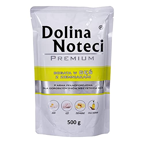 Dolina Noteci Dog Trockenfutter für Hunde, 500 g, Gänse, Potato Sachetka, 10 Stück Dolina Noteci Dog Trockenfutter für Hunde, 500 g, Gänse, Potato Sachetka, 10 Stück von DOLINA NOTECI