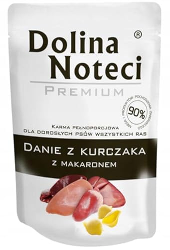 Dolina Noteci Dog Trockenfutter für Hunde, 100 g, Danie Chicken mit Nudeln, Sachet für RAS Małe / 10 von DOLINA NOTECI