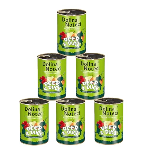 Noteci Premium Super Food Hirsch und Ente Nass Hundefutter 6x 400g Noteci Premium Super Food Hirsch und Ente Nass Hundefutter 6x 400g von DOLINA NOTECI