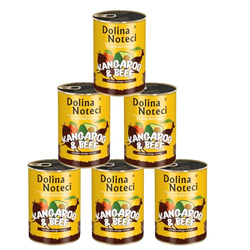 Noteci Tal Premium Super Food Känguruh und Rindfleisch Hundefutter Dose 400gx6 von DOLINA NOTECI