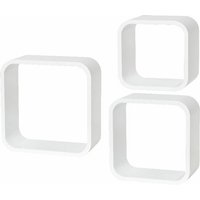 Dolle Wohnregale - Dolle Wandregal Cube, 3er-Set, bis 350 x 350 x 145 mm Wandregal von DOLLE WOHNREGALE