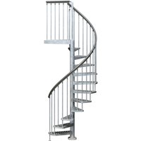 DOLLE Außenspindeltreppe »Gardenspin«, Ø: 125 cm, silberfarben, Stahl von DOLLE