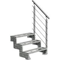 DOLLE Außentreppe »Gardentop«, 3 Einlegestufen, silber, 54 cm Geschosshöhe - silberfarben DOLLE Außentreppe »Gardentop«, 3 Einlegestufen, silber, 54 cm Geschosshöhe - silberfarben von DOLLE