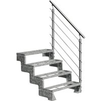 DOLLE Außentreppe »Gardentop«, 4 Einlegestufen, silber, 72 cm Geschosshöhe - silberfarben DOLLE Außentreppe »Gardentop«, 4 Einlegestufen, silber, 72 cm Geschosshöhe - silberfarben von DOLLE