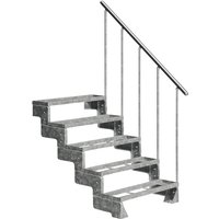 DOLLE Außentreppe »Gardentop«, 5 Einlegestufen, silber, 90 cm Geschosshöhe - silberfarben DOLLE Außentreppe »Gardentop«, 5 Einlegestufen, silber, 90 cm Geschosshöhe - silberfarben von DOLLE