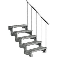 DOLLE Außentreppe »Gardentop«, 5 Gitterroststufen, silber, 90 cm Geschosshöhe - silberfarben DOLLE Außentreppe »Gardentop«, 5 Gitterroststufen, silber, 90 cm Geschosshöhe - silberfarben von DOLLE