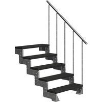 DOLLE Außentreppe »Gardentop«, 5 Vollstufen, anthrazit, 90 cm Geschosshöhe - grau DOLLE Außentreppe »Gardentop«, 5 Vollstufen, anthrazit, 90 cm Geschosshöhe - grau von DOLLE